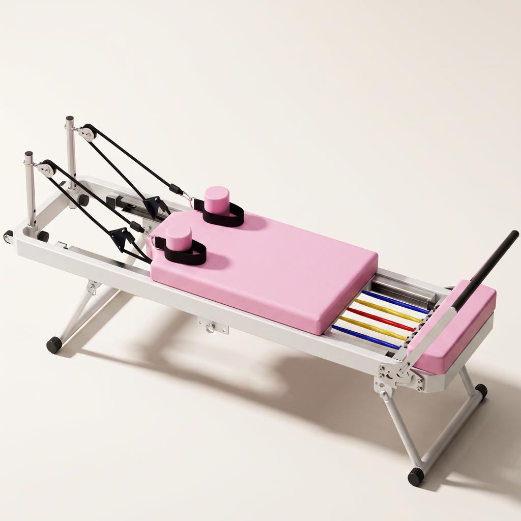 Foldable Pilates Reformer Machine for Home Gym