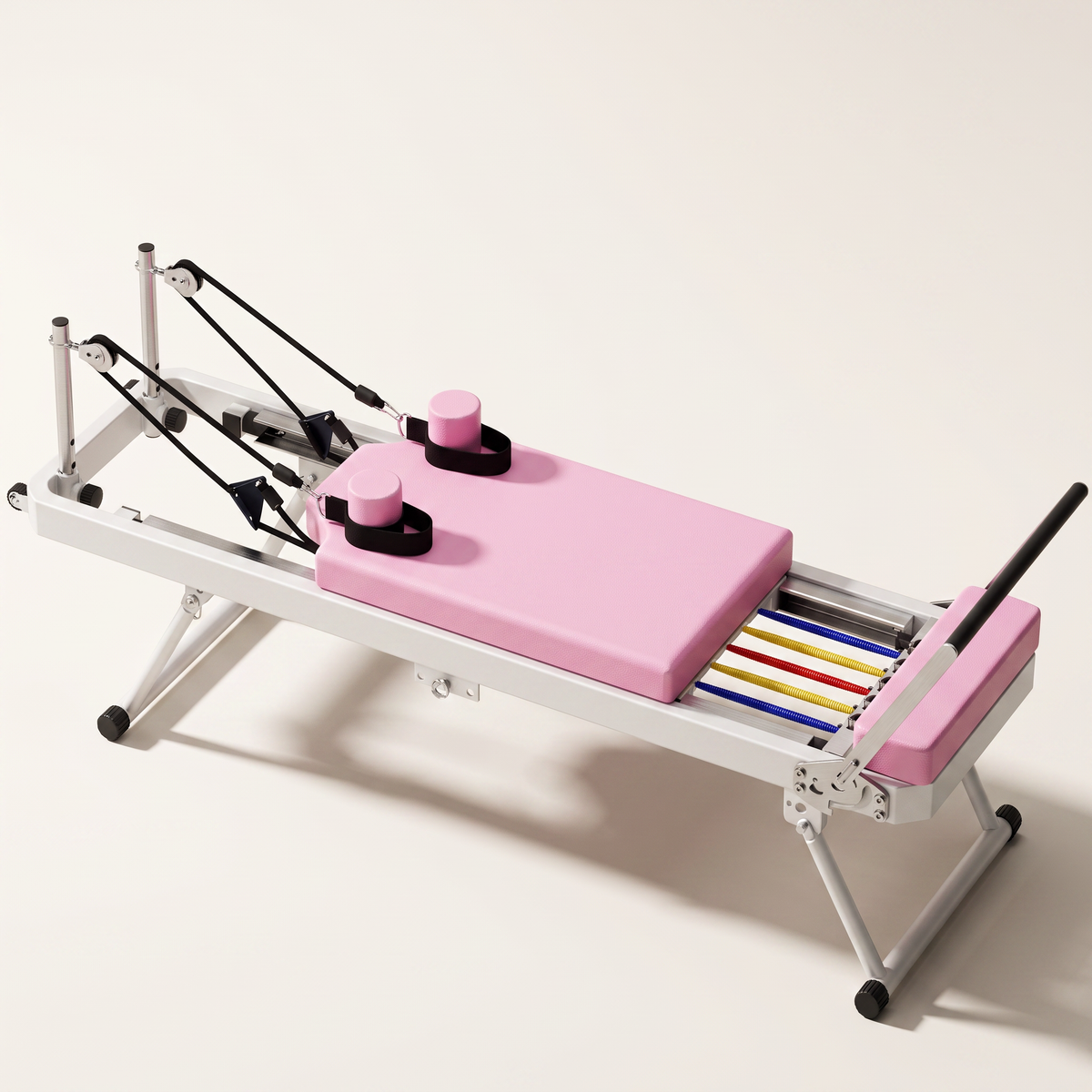 Foldable Pilates Reformer Machine for Home Gym