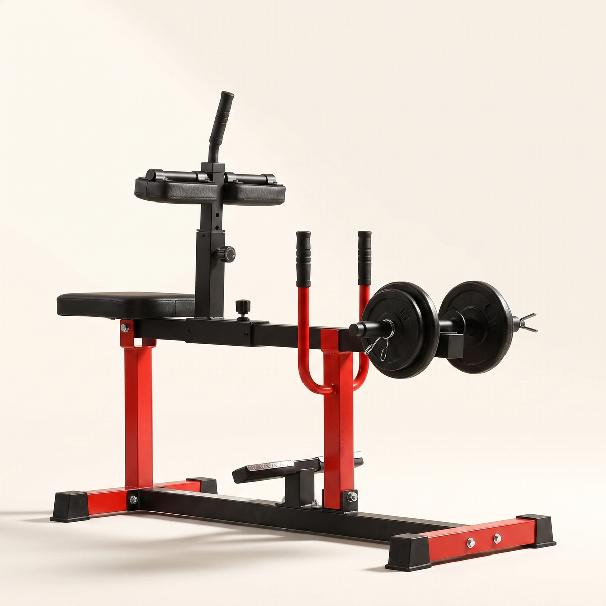 Plate-Loaded Seated Calf Raise Machine