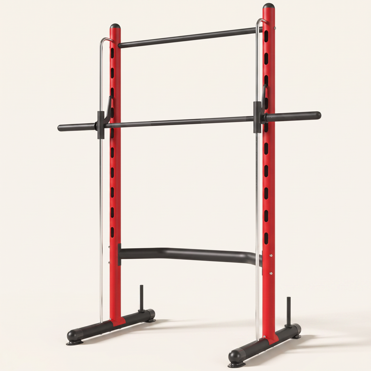 Adjustable Half Rack with Pull-Up Bar & Barbell Supports