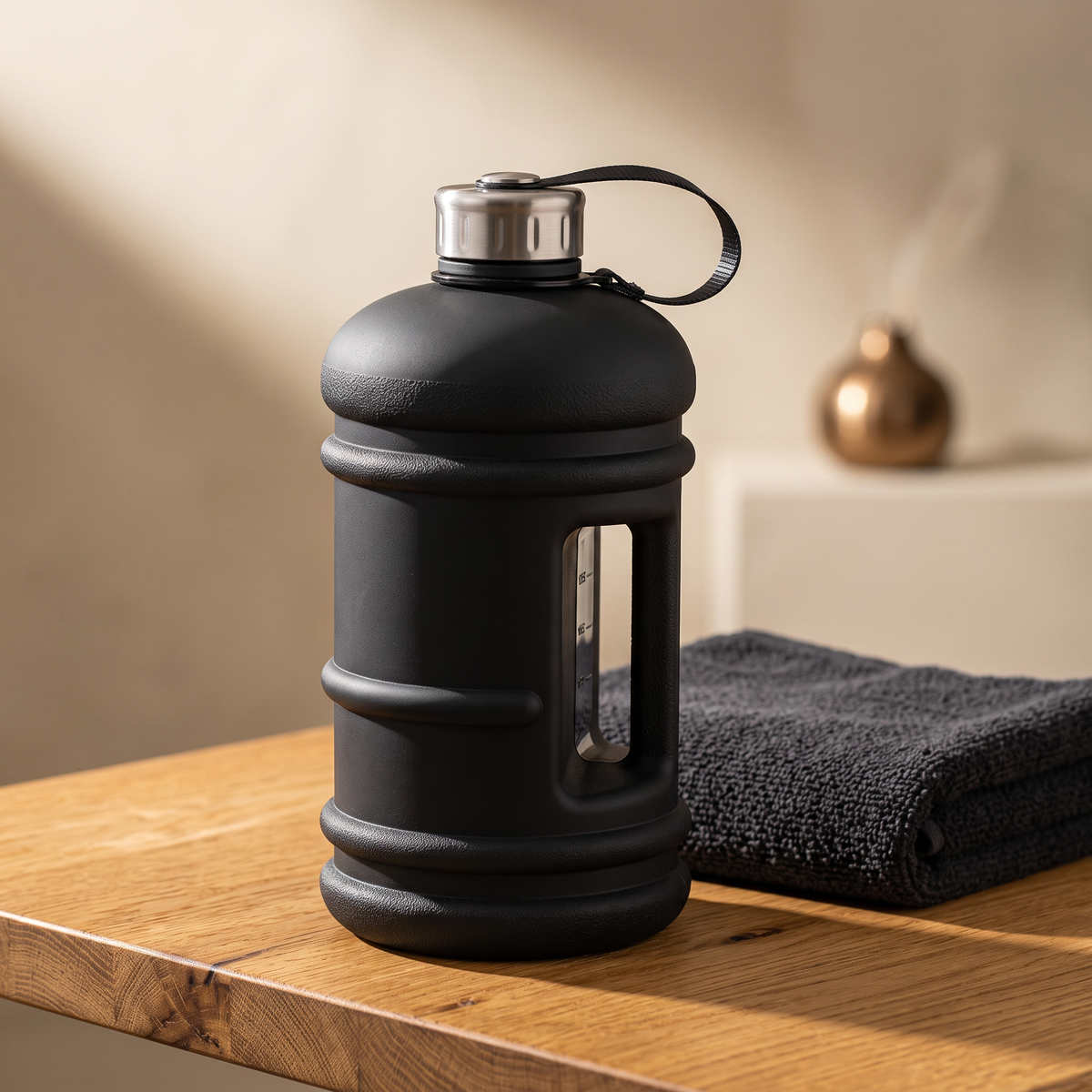 Large Capacity Sports Water Bottle with Carry Handle