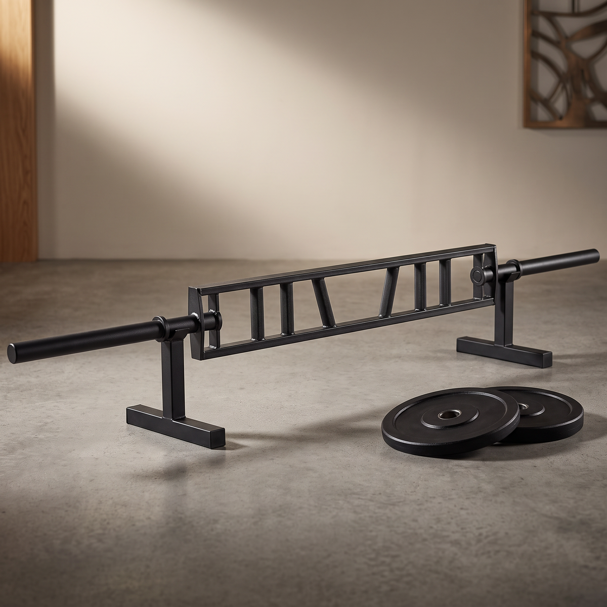 Multi-Grip Swiss Barbell – 2-Inch Olympic Bar