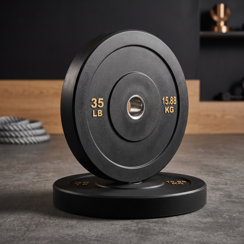 35 lb Olympic Rubber Weight Plate Set