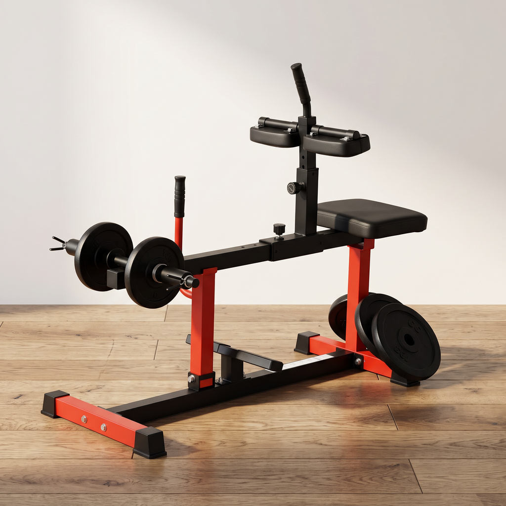 Plate-Loaded Seated Calf Raise Machine