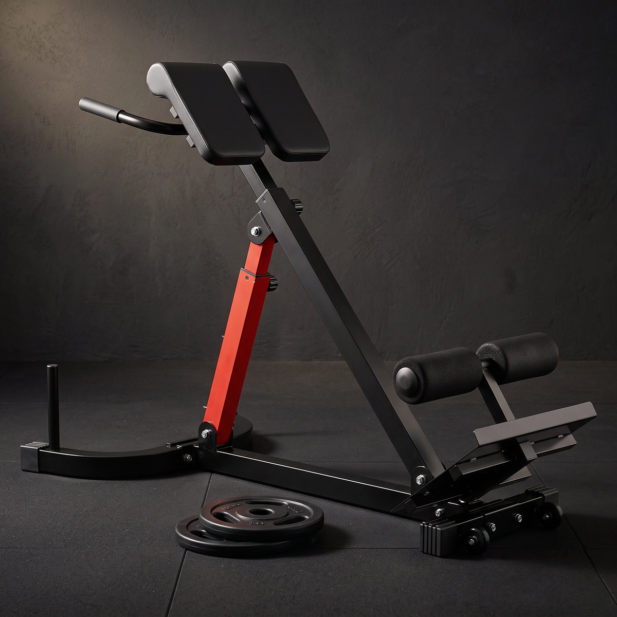 Adjustable Roman Chair Hyperextension Bench – 350 lb Capacity