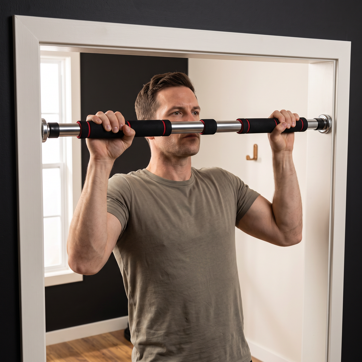 Adjustable Doorway Pull-Up Bar for Strength Training