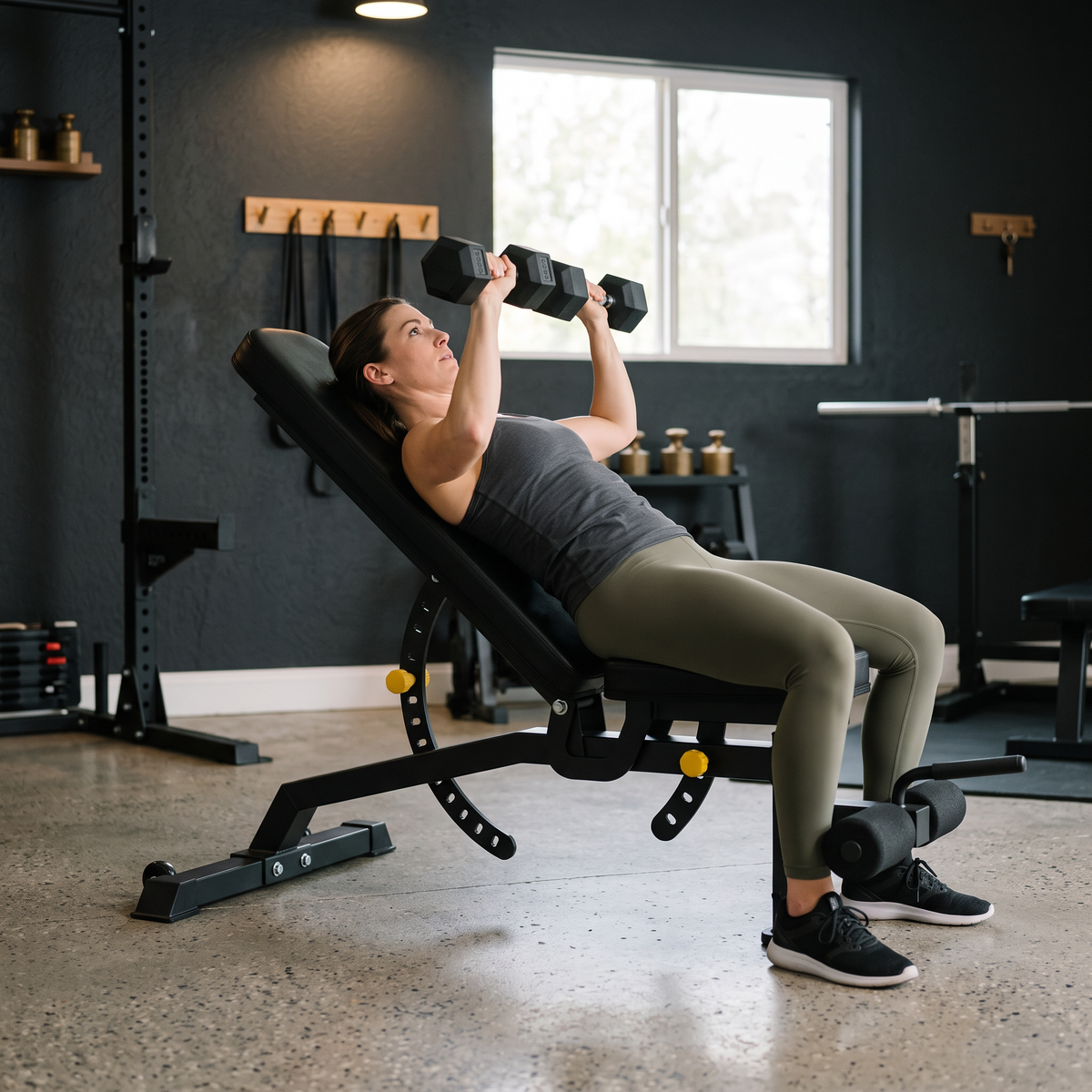 Adjustable Foldable Weight Bench for Strength Training