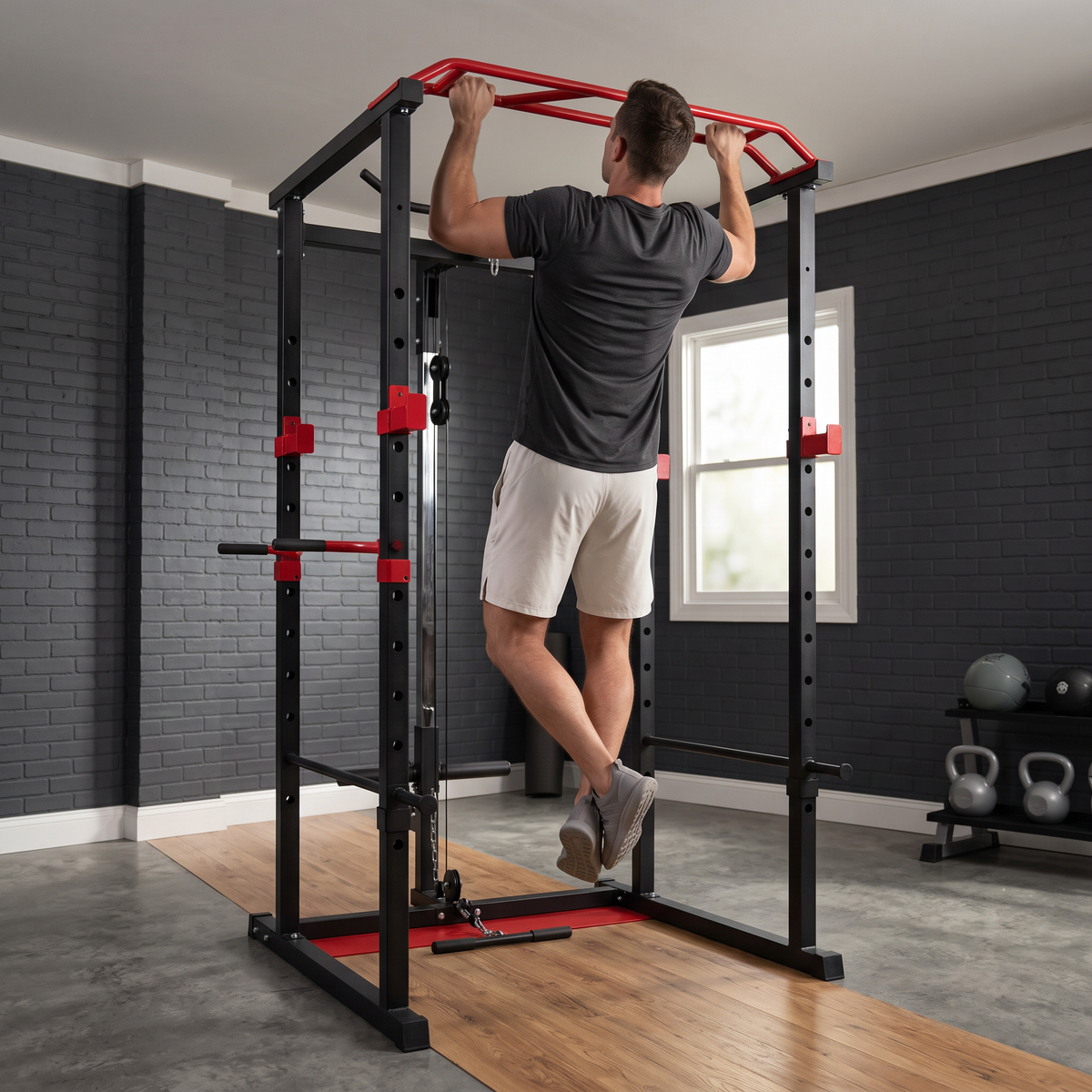 Multi-Function Power Cage Home Gym Package