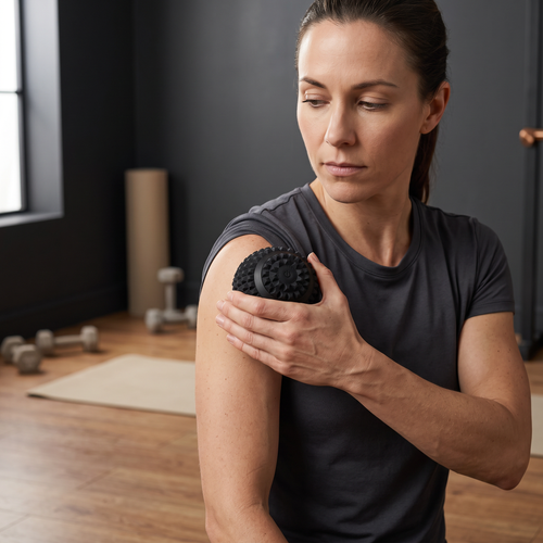 4-Speed Vibrating Massage Ball for Muscle Recovery