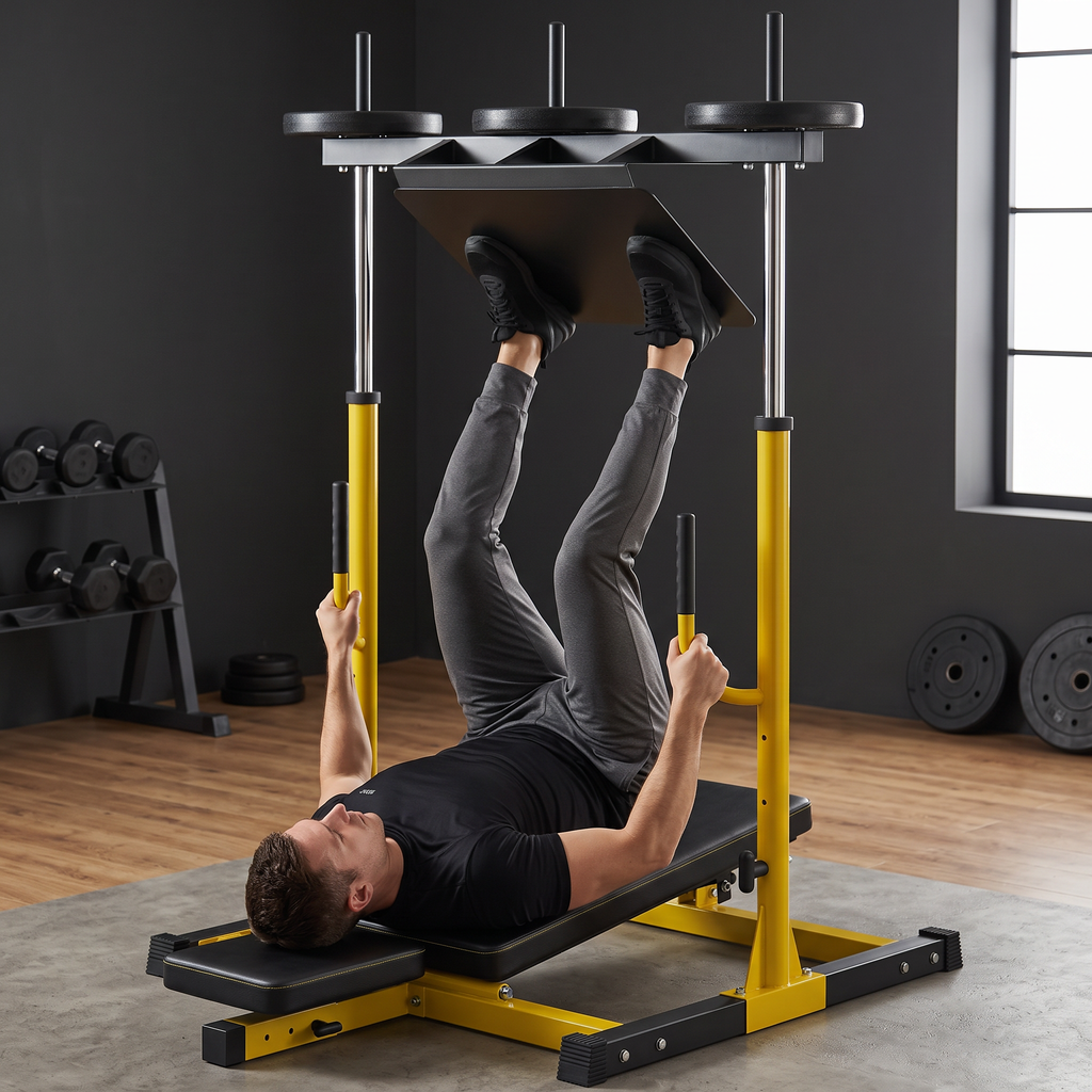 Plate-Loaded Vertical Leg Press Machine