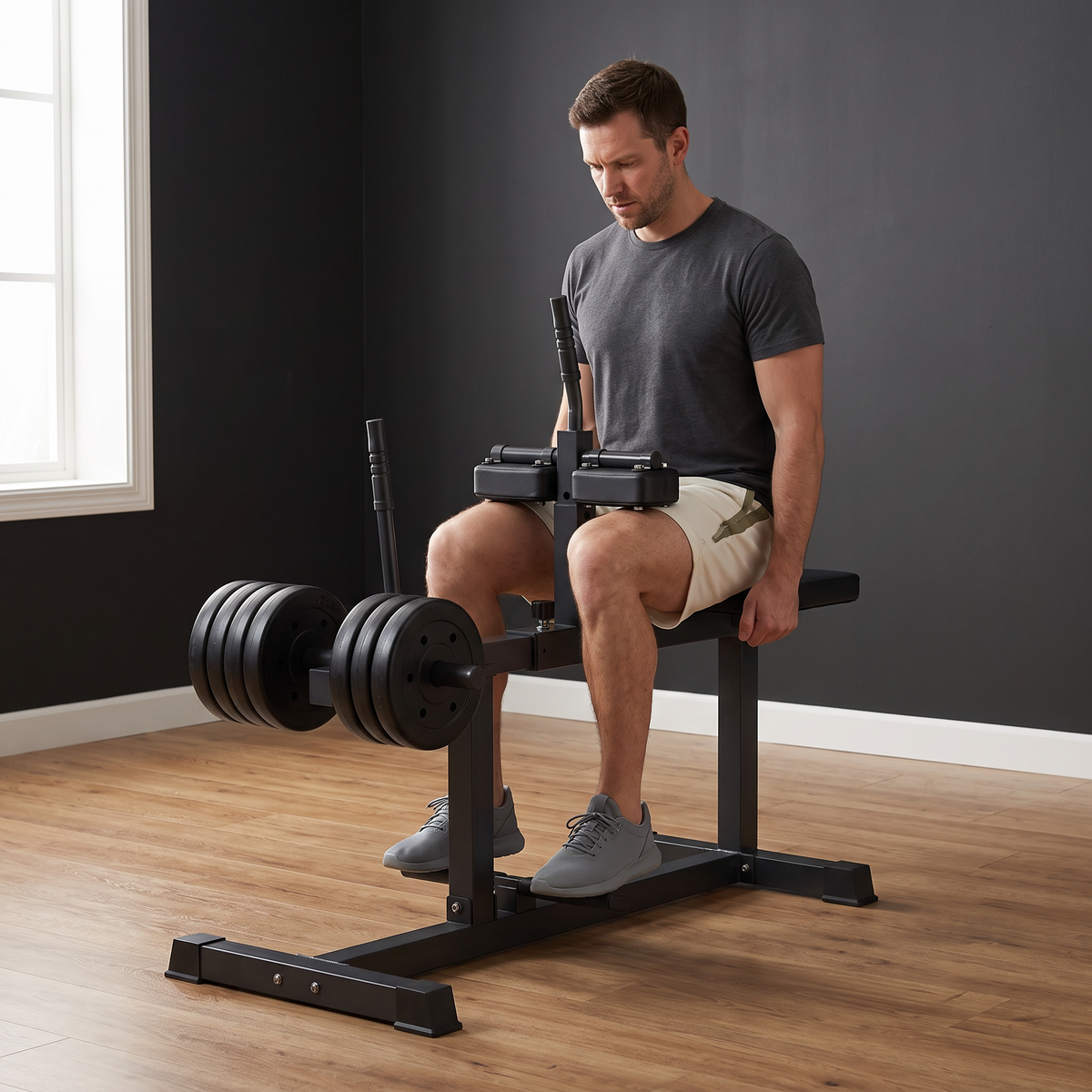 Adjustable Seated Calf Raise Machine
