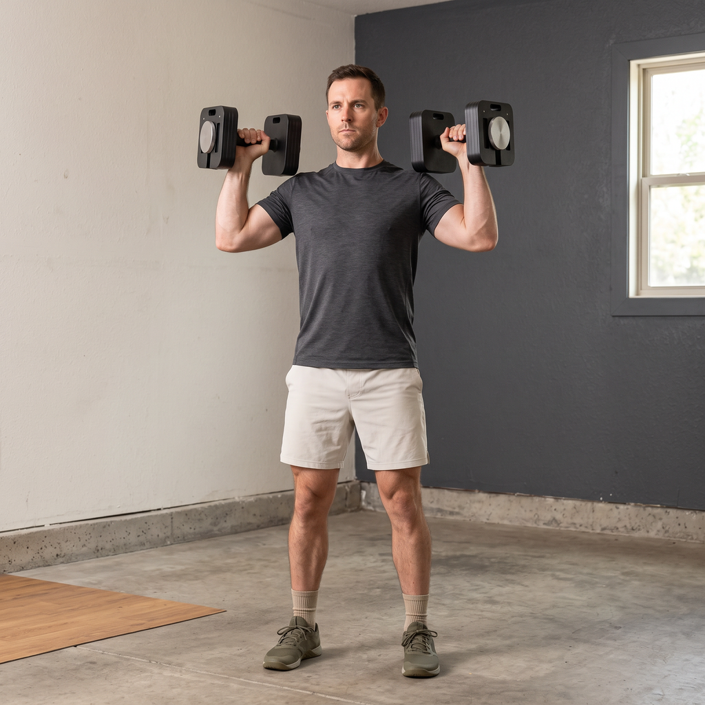 50 lb Adjustable Dumbbell Set, Pair – 100 lb Total for Home Gym