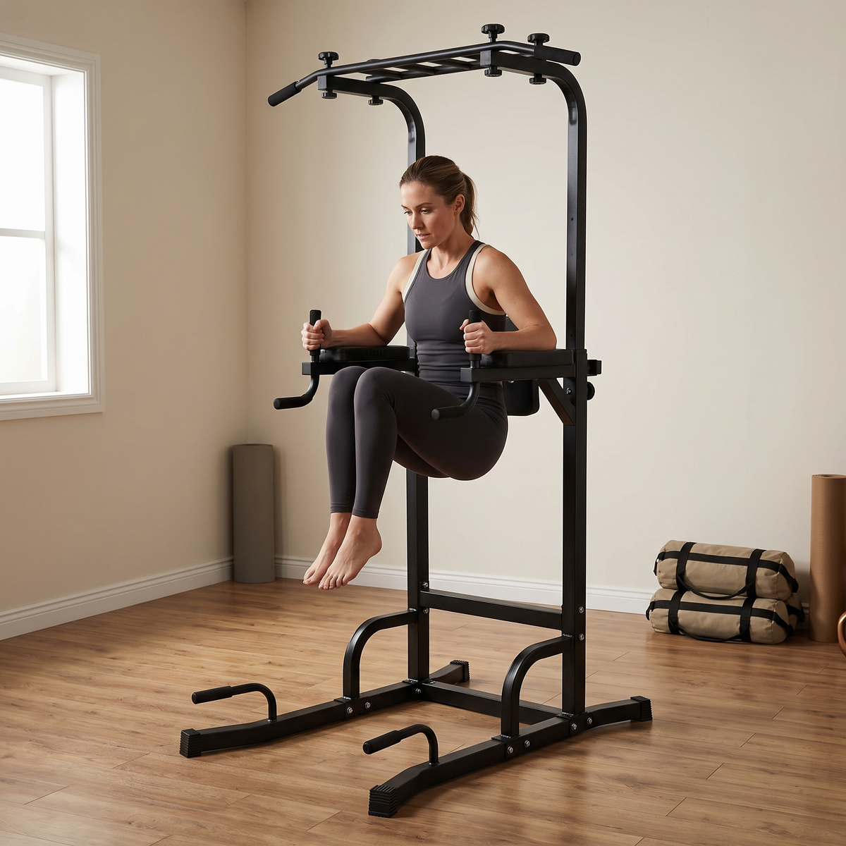 Multi-Function Pull-Up & Dip Power Tower