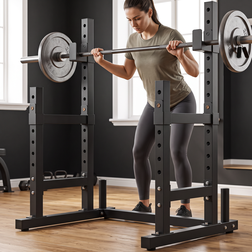 Adjustable Squat Rack & Bench Press Stand