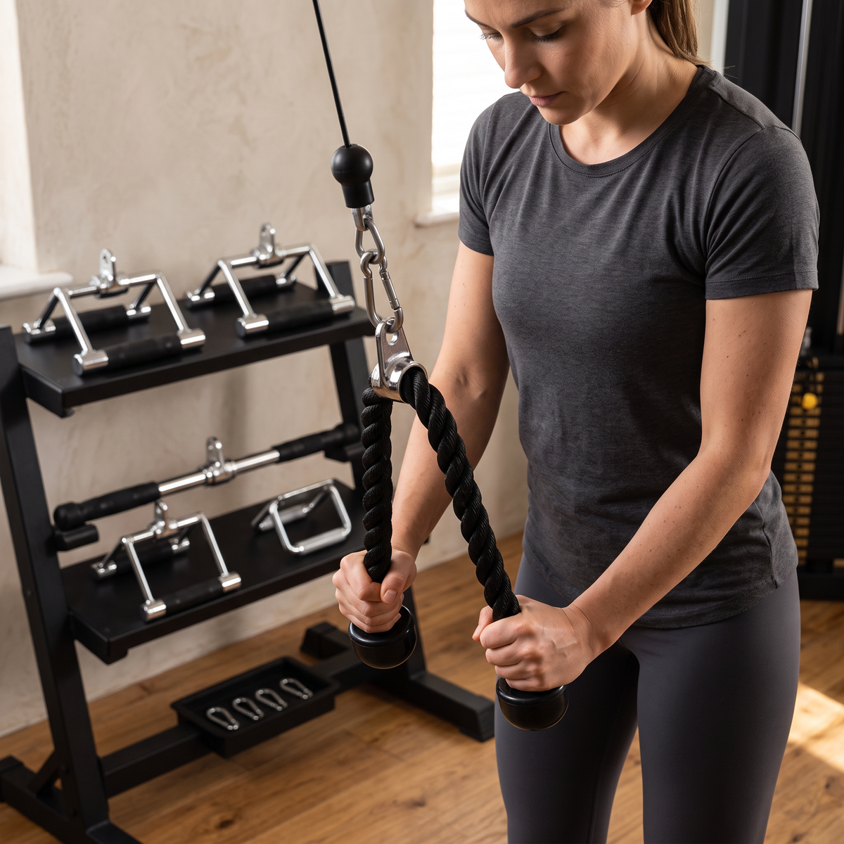 4-Piece Cable Machine Attachment Set