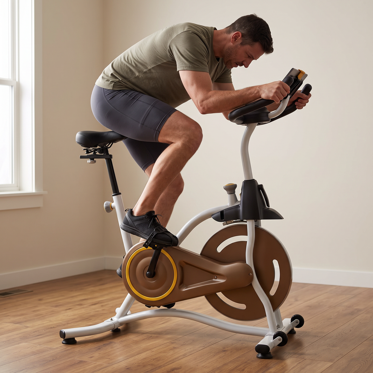 Indoor Stationary Exercise Bike for Home Cardio