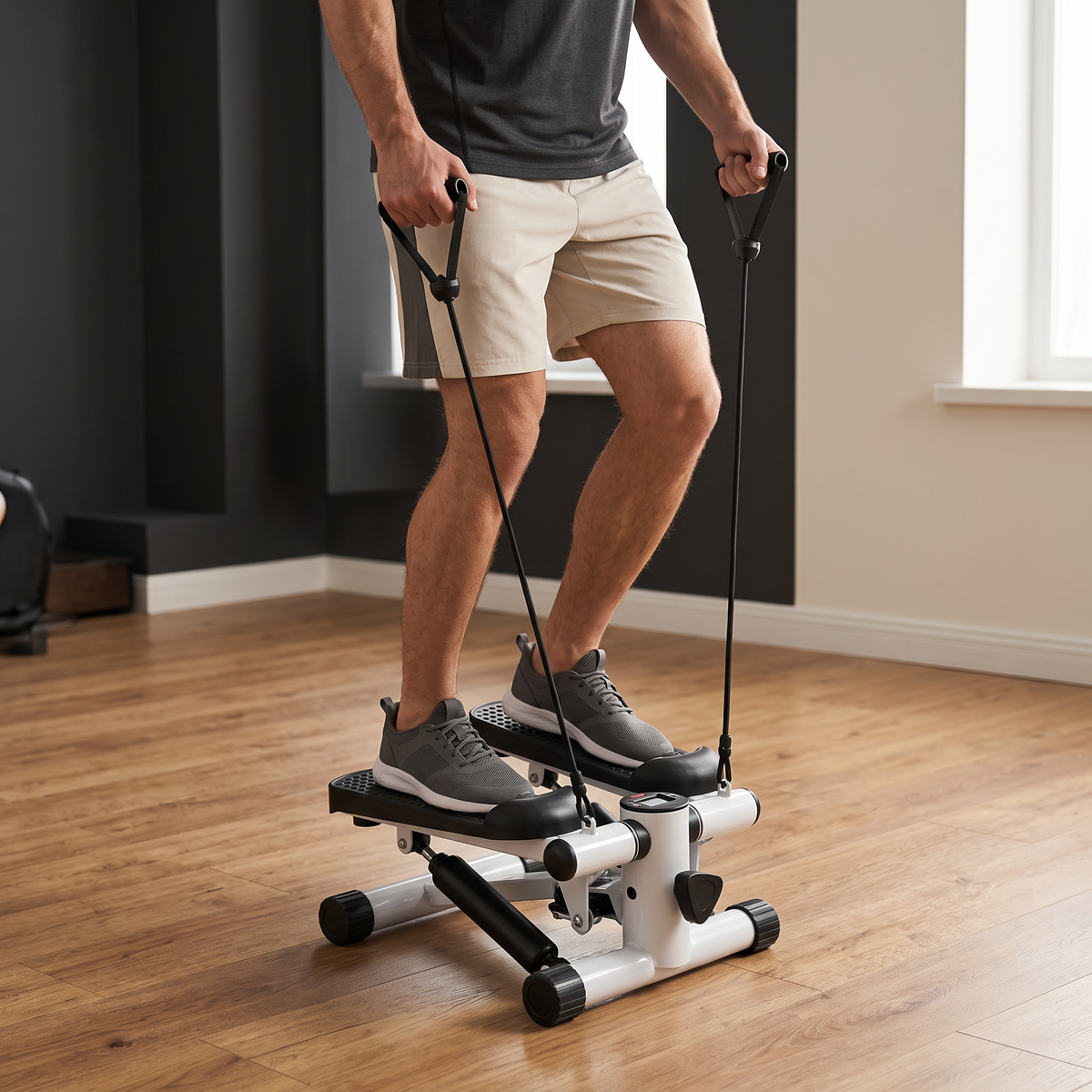 Mini Stepper with Resistance Bands