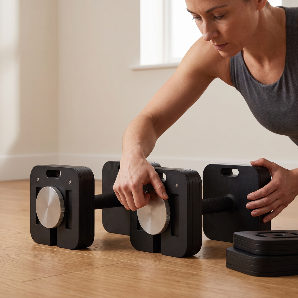 50 lb Adjustable Dumbbell Set, Pair – 100 lb Total for Home Gym
