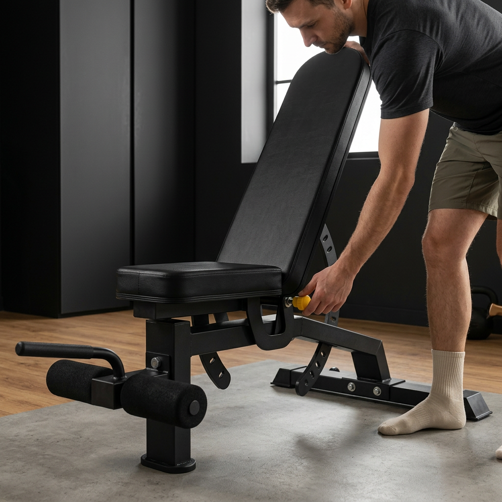 Adjustable Foldable Weight Bench for Strength Training