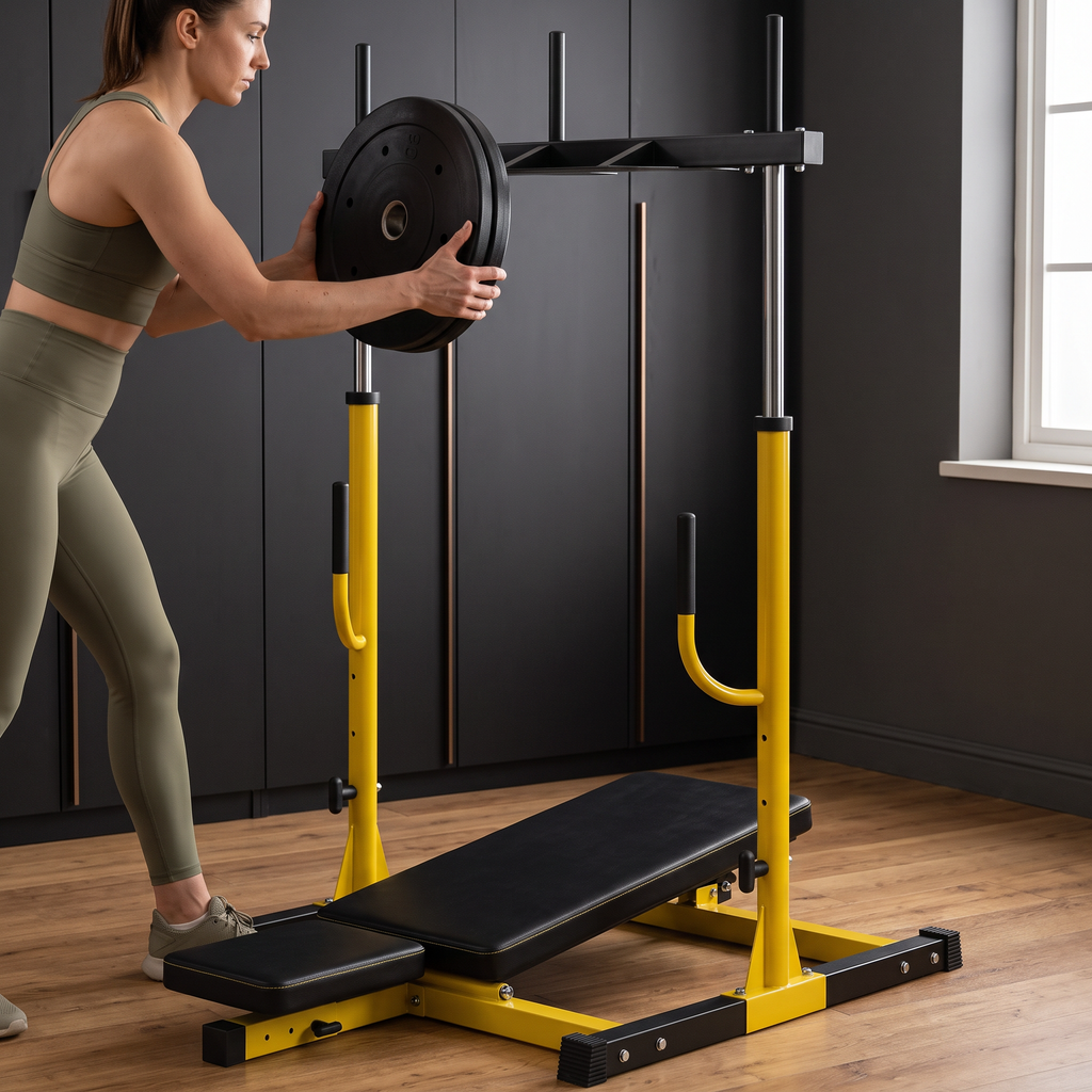 Plate-Loaded Vertical Leg Press Machine