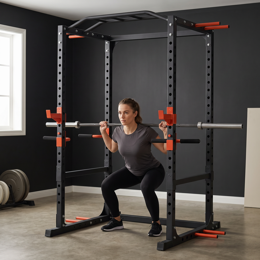 Power Cage & Squat Rack with Pull-up bar