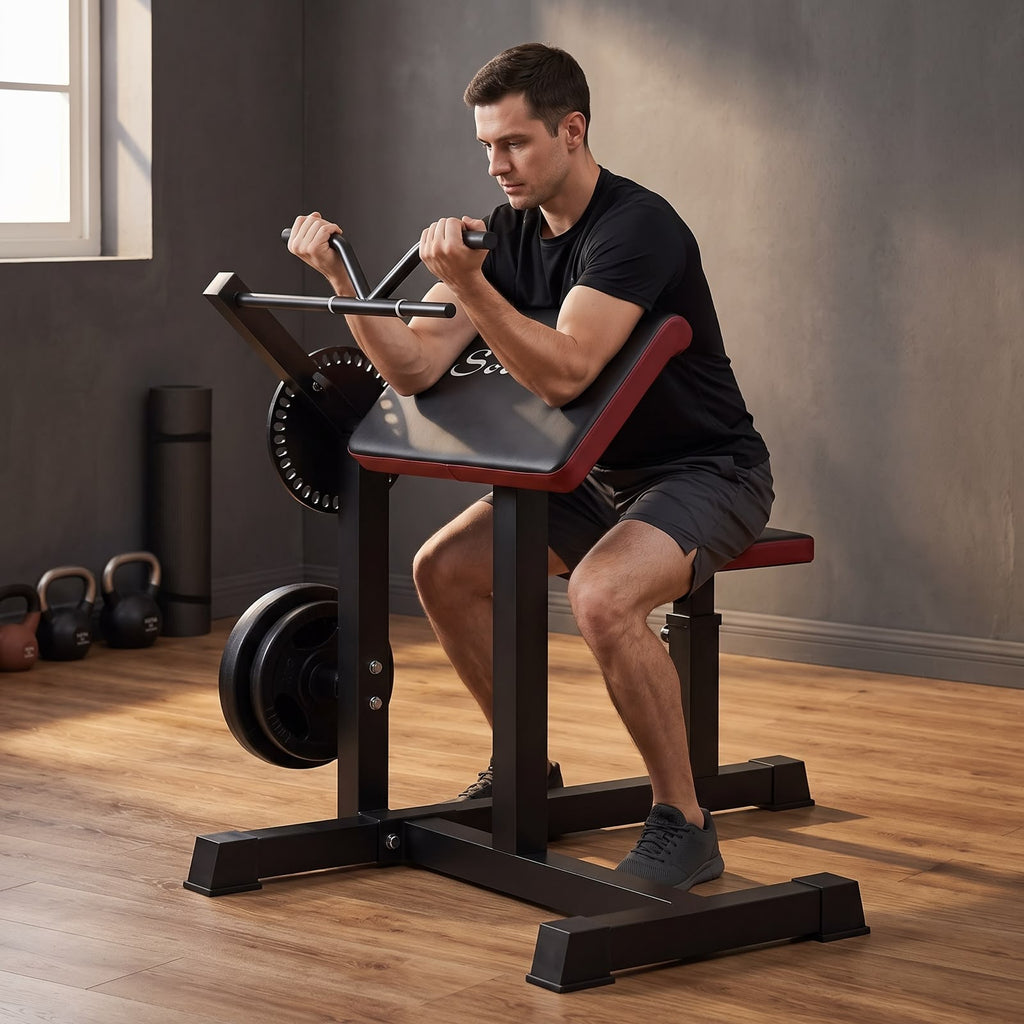 2-in-1 Preacher Curl Bench Tricep & Bicep Curl Machine
