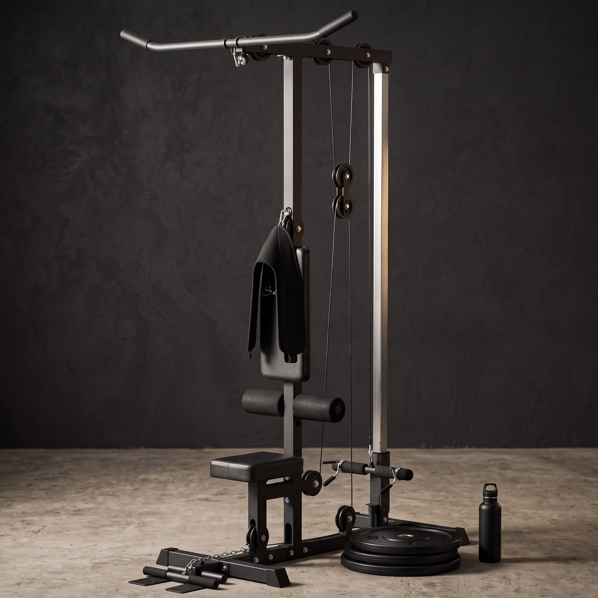 Lat Pulldown & Low Row Cable Machine for Home Gym