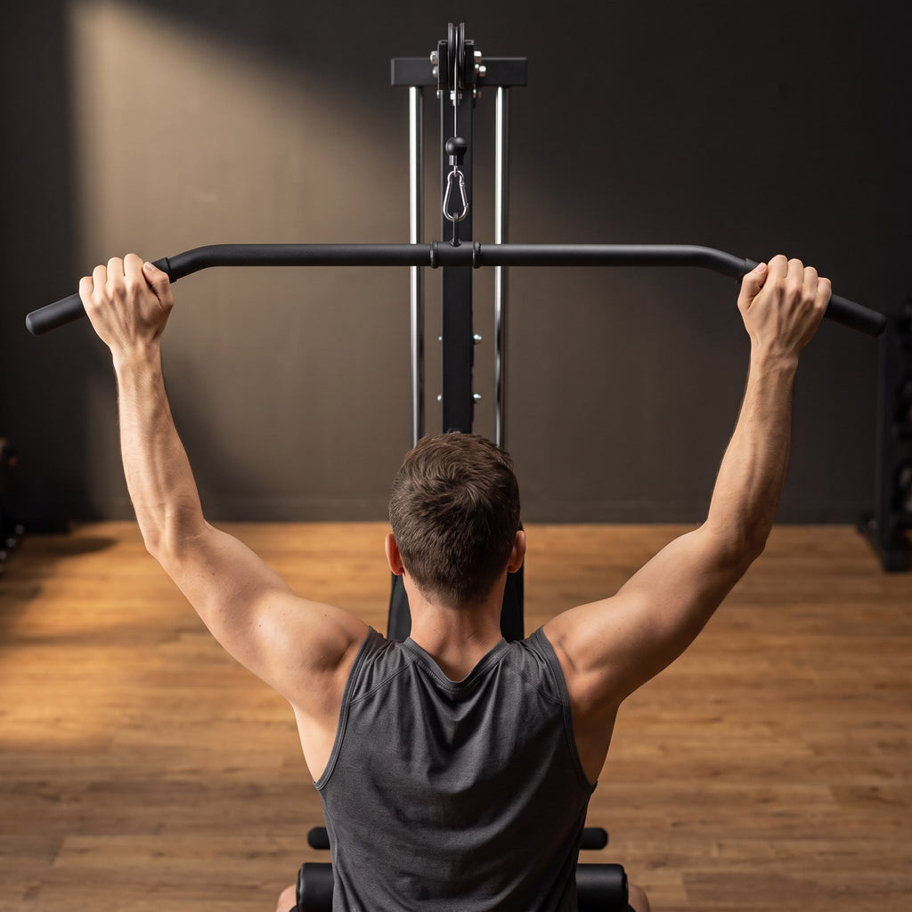 Lat Pulldown & Low Row Cable Machine for Home Gym