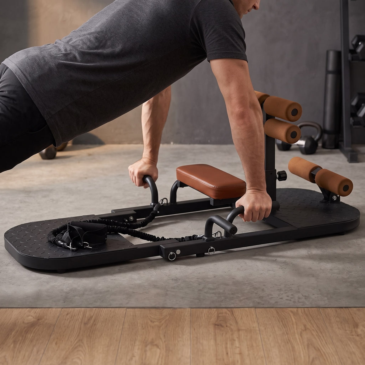 Foldable Sissy Squat & Hip Thrust Machine