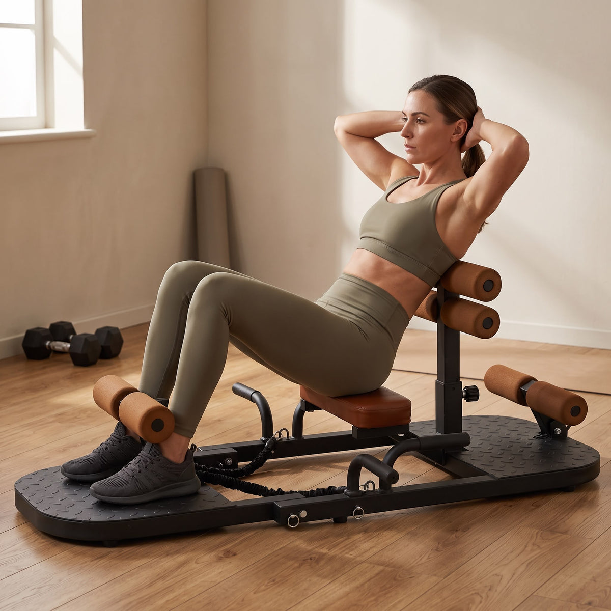 Foldable Sissy Squat & Hip Thrust Machine